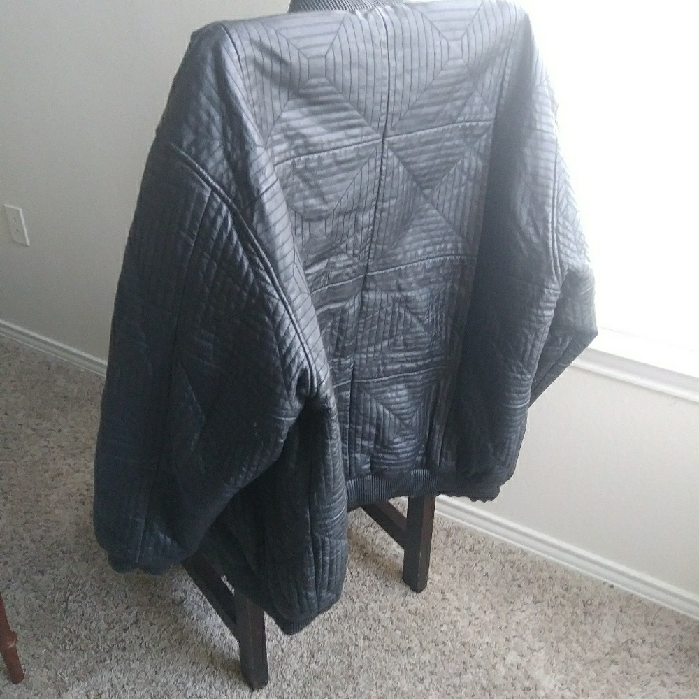 Leather coat